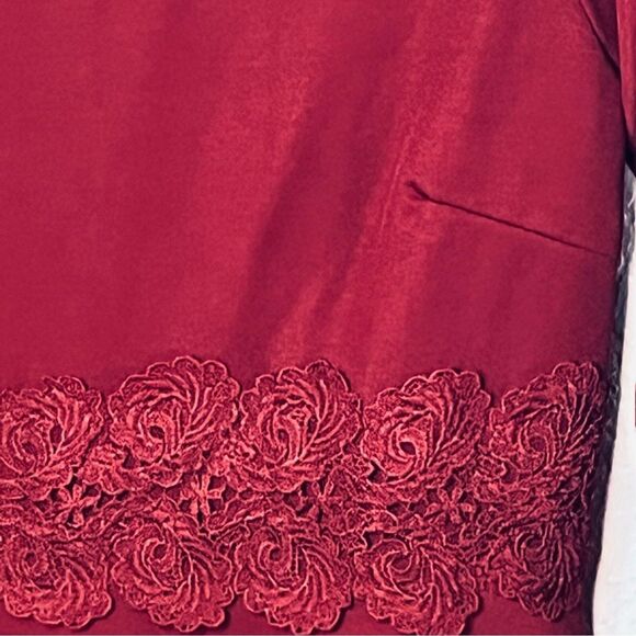 Clearlove Valentines Red Long Sleeve Elegant Cocktail Party Dress Size M NEW! - Picture 8 of 11